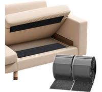 TEUVO 11cm x 8m Wide Self Adhesive Hook and Loop Tape Keep Couch Cushion in Place, Sofa Cushion Grip Non Slip Fastener for Mattress Chair Pads for Fixing & Mounting Picture Furniture Home Office Daily