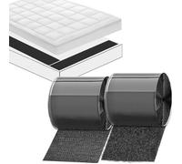 TEUVO 15cm X 3m Non Slip Cushion Grip Pads to Stop Sofa Cushions and Mattress Sliding, 6 Inches Wide Self Adhesive Hook and Loop Tape for DIY, Home and Office Applications with Smooth Surfaces