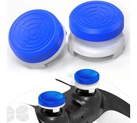 TEUVO FPS PS5 Thumb Grips Caps - PS4 Controller Thumbstick Grips to Help with Aim, PS5 Controller Thumbstick Caps Silicone Joystick Accessories Kit, Reduce Thumb Fatigue Improved Comfort & Accuracy