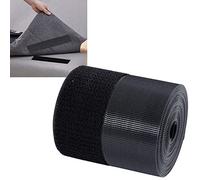 TEUVO Heavy Duty Hook and Loop Tape with Adhesive for Couch Cushion, Keep Cushions & Carpet in Place, Industrial Nylon Sticky Tape Fabric Assembly & Junction Applications for Home and Office 5cm X 4M