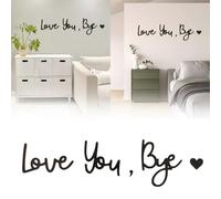 TEUYOE Wanddekoration aus Holz,dekoratives Schild,Love You Goodbye, um Liebe auszudrücken,perfekte Wanddekoration für Flur und Treppe, Wanddekorationsschild für Valentinstagsdekorationen