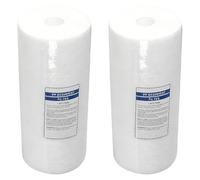 Teuypty 10-Inch Whole House Sediment Filter 2 Pack Whole House Heavy Duty Sediment Water Filter Remove Bad Tastes & Odor Filtration Accuracy: 1μm
