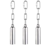 Teuypty 3X Stainless Steel Bell Toy for Birds,Heavy Duty Bird Cage Toys for Parrots, African, Macaws, Small Cockatoos