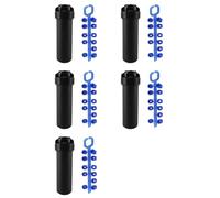 Teuypty 5pcs 3/4 Inch Female Thread -Up Sprinkler Gear Drive Lawn Sprinkler Head Part-Circle Pattern 40°-360°Adjustable