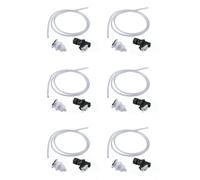 Teuypty 6X 16A Bath Tub Spa Waste Garbage Disposal Self-Lock Air Switch Push Button