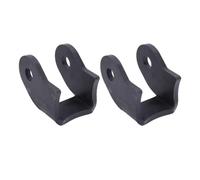 Teuypty Black Curved Design 1 Pair Weld on Shock Mount Bracket Kit Heavy Duty Rear Shock Mounts for Off-Road Trailers