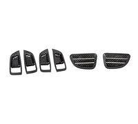 Teuypty Car Door Handle Bowl Protector Cover Trim Moldings with 2Pcs Interior Front Upper Air Vent Outlet Cover Trim