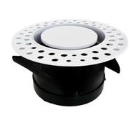 Teuypty Ceiling Mounted Adjustable Round Air Conditioning Outlet Vent Diffuser Central Air Vent Cover Flush Mount for Home Hvac 100mm