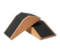Teuypty Cork Non-Slip Squat Wedge Block 2 Pack Calf Raise Block and Slant Board Gym Accessories