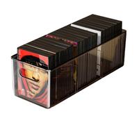 Teuypty Desktop Disc Organizer CD Storage Box Vinyl Record Album Display Rack Tape Collection Storage Compartmentalized Box