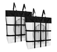 Teuypty Hanging Horse Fan Holder Box Fan Bag for Outdoors Stables Farms Hanging Web Holder Nylon Box Hay Bag