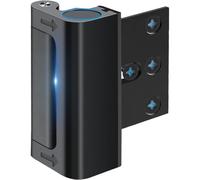 Teuypty Home Security Door Reinforcement Lock Safety Latches Extra Front Doors Security Devices Anti Door Kick Safety Protector for Door Inside Child Proof Aluminum Locks Black 1Pack Black