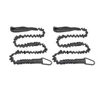 Teuypty Kayak Paddle Leash 2-Pack 3-5 FT Coiled Lanyard with Carabiner Safety Strap for Canoe Kayak Fishing Rod& Paddle A