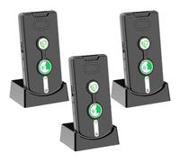 Teuypty Wireless 2-Way Intercom for Home, Rechargeable for House System Featuring Volume and Ringtones Ring Tone Adjustments 3-Pack B