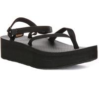 Teva Women's Flatform Sandal Slim Sport, Black, 7 UK