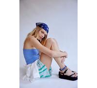 Teva Flatform Slim Sandals at Free People in Black, Size: US 8 - female