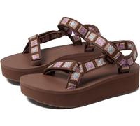 Teva Flatform Universal Crochet Womens Brown Platform Sandals - 6 UK