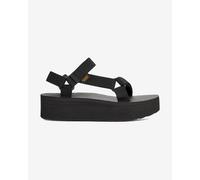 Teva Flatform Universal Open Back Strap Womens Sandal In Black Olive UK 3 - 8