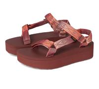 Women's Teva FLATFORM UNIVERSAL SUNSCAPE Womens Sandals Waterless Scarlet - Brown - Size: 8