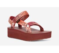 Teva Flatform Universal WoMens Sunscape Scarlet Sandals - Red - Size UK 7