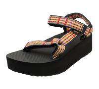 Teva Flatform Universal Women's Check/Lemon Drop Sandals - UK 4 / EU 37 / US 6