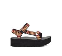 Women's TEVA Flatform Universal Sandals in Modern Check Lemon Drop, Size 3