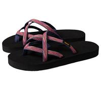 Teva Kids' Olowahu Flip-Flop, Palms Indigo/Rose Violet, 4 Big Kid