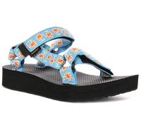 Teva Midform Univ Open Toe Neon Floral Womens Sandal In Blue Black UK 3 - 8