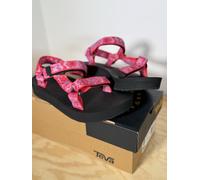 Teva Midform Universal Neon Strap Womens Sandal Red Floral UK 5 Brand New