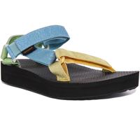 Teva Midform Universal Open Toe Strap Vegan Womens Sandal Brown Green UK 3 - 8