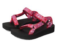 Women's Teva MIDFORM UNIVERSAL Womens Sandals Neon Floral Pink/ Purple - Size: 3