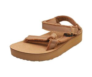 Teva Midform Universal Womens Tan Platform Sandals - 8 UK