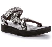 Teva Midform Universial Open Toe Strap Vegan Womens Sandal White Black UK 3 - 8