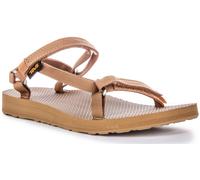 Teva Org Uni Slim Quick-Dry Canvas Strappy Womens Sandals In Brown UK 3 - 8