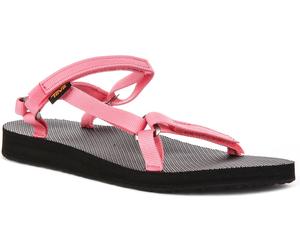 Teva Org Uni Slim Quick-Dry Canvas Strappy Womens Sandals In Pink UK 3 - 8