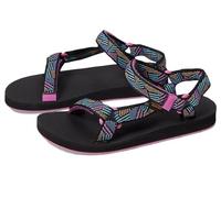Teva Black Multi Original Universal Girls Junior Sandals UK 10 (EU 28)