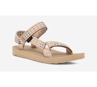 Teva Original Universal WoMens Check Taupe Sandals - Beige - Size UK 4