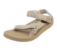 Women's Teva Original Universal Women's Check Taupe Sandals - Cream - Size: 6