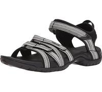Teva Tira, Women Heels Sandals Open Toe Sandals, Black (Black/White Multi Bwml), 4 UK (37 EU)