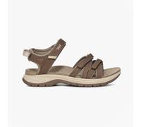 Teva Tirra Sport Leather Womens Cross Strap Sandals Caribou - Natural - Size UK 3