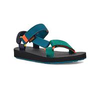 Teva Unisex-Child Casual Sandal, Blue Coral Multi, 4 Big Kid