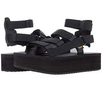 Teva Women's Flatform Mevia Sandal, Black, 4 UK
