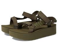Teva Women's Flatform Universal Interweave Sandal, Olive, 6 UK