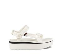 Teva Women's Flatform Universal Mesh Print Sandal, Bright White, 8 UK