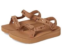 Women's Teva Womens Midform Universal Studded Leather Sandals - Brown - Size: 7