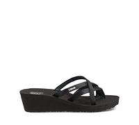 Teva Women's Mush Mandalyn Wedge Ola 2 Flip-Flop Sandal, Black, 6 UK