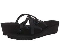 Teva Women's Mush Mandalyn Wedge Ola 2 Flip-Flop Sandal, Black, 9 UK