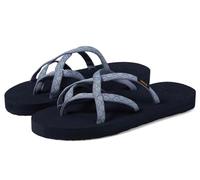 Teva Women's Olowahu Flip Flops, Kaleidoscope Blissful Blue, 9 UK
