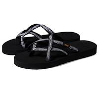 Teva Women's Olowahu Sandal, Palms Black/White, 4 UK