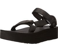 Teva Womens Black Flatform Universal Sandals UK 5